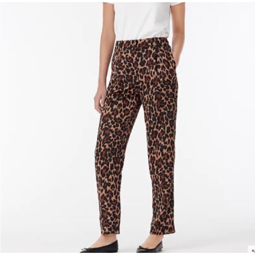 J Crew Animal Print Cheetah Trousers